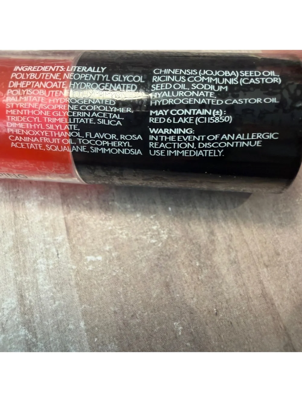 GloGirl Cosmetics Lip Oil in Literally Deluxe Mini .12 fl oz/3.5mL Sealed